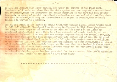 Document - BASIL MILLER COLLECTION: TRAMS - HISTORY DETAILS