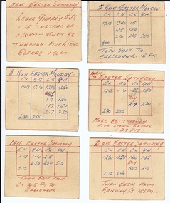 Document - BASIL MILLER COLLECTION: TRAMS - EASTER TIMETABLES