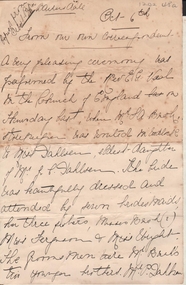 Document - BUSH COLLECTION: HANDWRITTEN NEWSPAPER EXTRACT, 1891