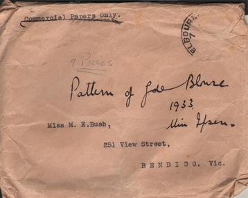 Document - MERLE BUSH COLLECTION: PATTERN (GUIDES' BLOUSE), 1933