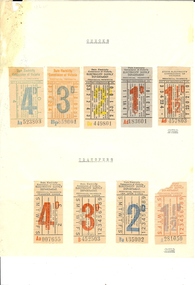 Document - BASIL MILLER COLLECTION: TRAMS - TICKETS
