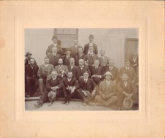 Photograph - OPENING OF CENTRAL RED, WHITE AND BLUE BATTERY, 13th March, 1912