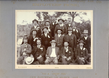 Photograph - COHN BROS EMPLOYEES PICNIC, 7th March, 1903