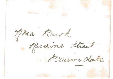 Document - BUSH COLLECTION: WEDDING CARDS (BUSH-DAHLSEN WEDDING), 1891