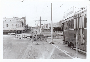 Photograph - BASIL MILLER COLLECTION: TRAMWAY RECONSTRUCTION