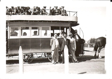 Photograph - BASIL MILLER COLLECTION: HOURSE DRAWN TRAM