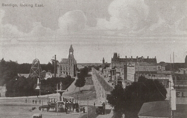 Photograph - BENDIGO LOOKING EAST ALONG PALL MALL, c1915