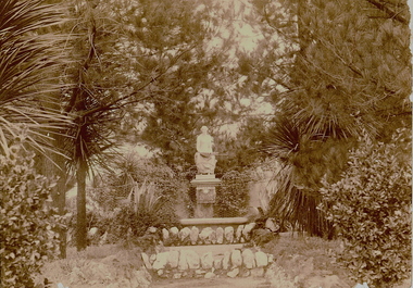 Photograph - ROSALIND PARK - GROTTO AND FOUNTAIN, 1890 ?