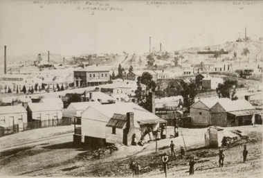 Photograph - BENDIGO:  LANDSCAPE VIEW - NEW CHUM MINE, 1875