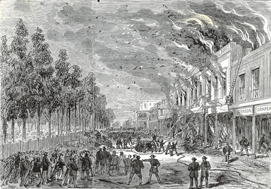 Photograph - BEEHIVE FIRE 1871, 25.8.1871