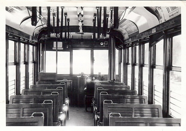 Photograph - BASIL MILLER COLLECTION: INSIDE THE TRAM