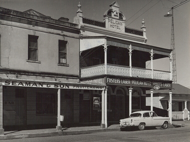 Photograph - SEAMON & SON FRUITERERS AND PELICAN HOTEL, c.1950's