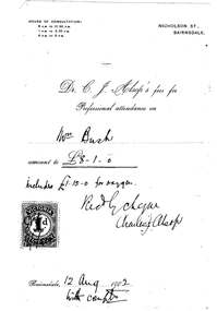 Document - BUSH COLLECTION: ACCOUNT AND RECEIPT, 1902