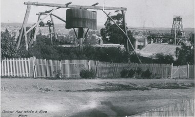 Photograph - EADIES WHIM AT CENTRAL RED, WHIE & BLUE MINE, 1910-1914?