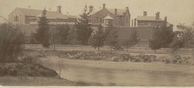 Photograph - BENDIGO GAOL, FROM COMMISSIONER'S GULLY, c.1880