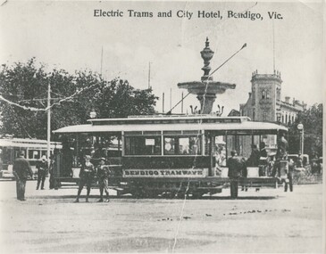 Photograph - TRAMS, NEAR ALEXANDRA FOUNTAIN, c.1910