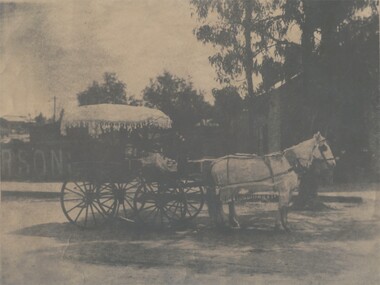 Photograph - FOUR WHEELED HORSE DRAWN VEHICLE, c.1890