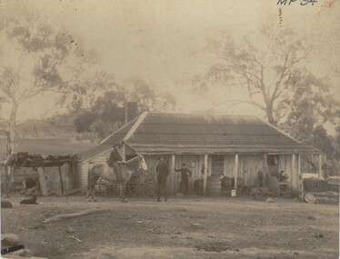 Photograph - FARMHOUSE NEAR MT SUGARLOAF - SLAB HUT, c.1880