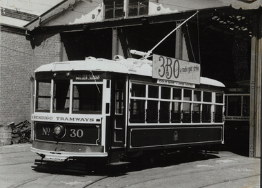 Photograph - BASIL MILLER COLLECTION: TRAM - BURNIE SAFETY TRAM