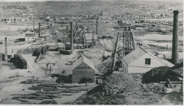 Photograph - MINING AREA VIEW FROM NEW CHUM HILL, 1875