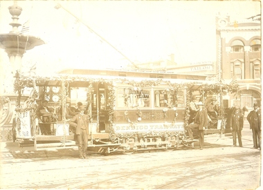 Photograph - BASIL MILLER COLLECTION: ELECTRIC TRAM, 1910 ?