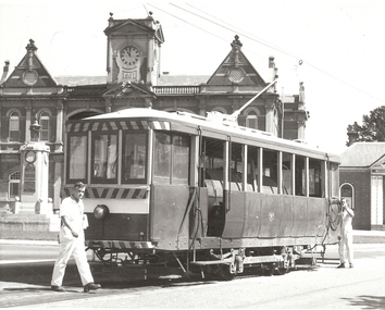 Photograph - TRAM. EAGLEHAWK TOWN HALL, c.>1972