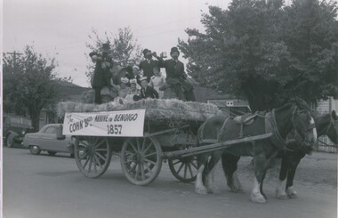 Photograph - COHN BROS. DRAY AND TWO HORSES