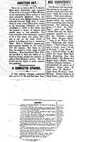 Document - BUSH COLLECTION:  NEWSPAPER CUTTINGS (BUSH FAMILY), 1896 ?