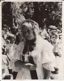Photograph - WOMAN IN 1850'S COSTUME, 1951