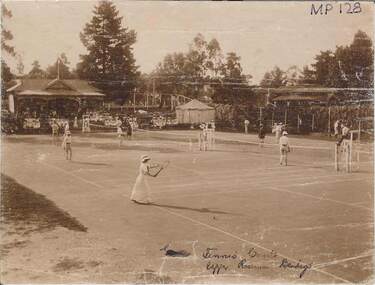 Photograph - TENNIS COURTS, UPPER RESERVE, BENDIGO