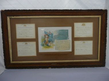 Document - R.H.ABBOTT.  INVITATIONS. 1908, 1908