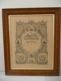 Document - PROTESTANT ALLIANCE SOCIETY 1912 CERTIFICATE TO MABEL. M. GOODRIDGE, 23-11-1912