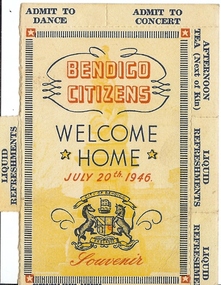 Document - BASIL MILLER COLLECTION: WELCOME HOME 1946