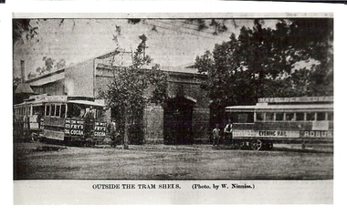 Photograph - BASIL MILLER COLLECTION: STEAM TRAM SHEDS