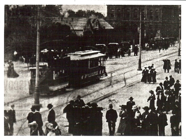 Photograph - BASIL MILLER COLLECTION: TRAM TOWING DOUBLE DECK HORSE TRAM