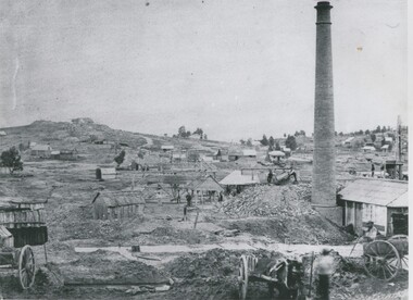 Photograph - MINING LANDSCAPE, 1861