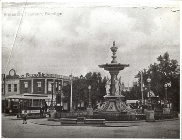 Photograph - BASIL MILLER COLLECTION: TRAM AND ALEXANDRA FOUNTAIN