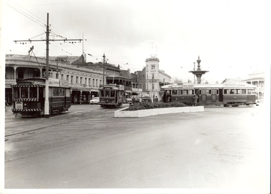 Photograph - BASIL MILLER COLLECTION: NUMBERS 21, 19, AND 1 OTHER TRAMS
