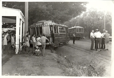 Photograph - BASIL MILLER COLLECTION: DERAILED TRAM