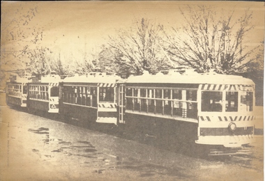Photograph - BASIL MILLER COLLECTION: 4 BIRNEY TRAMS