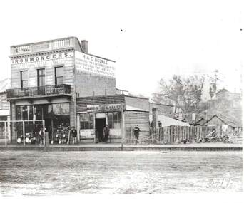 Photograph - H  & C. HOLMES: IRONMONGERS, 1860's