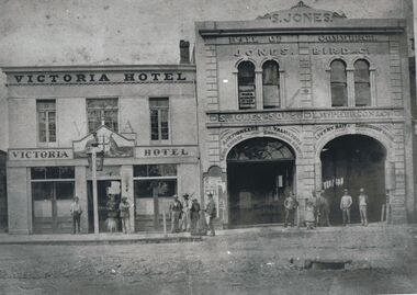Photograph - VICTORIA HOTEL AND JONES BIRD & CO, BENDIGO, 1861