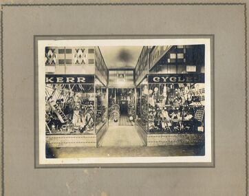 Photograph - KERR'S CYCLE SHOP, 1945