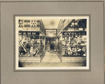 Photograph - KERR'S CYCLE SHOP, 1945