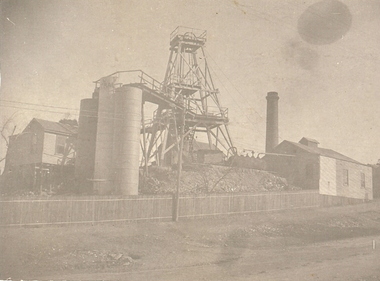 Photograph - CENTRAL RED WHITE AND BLUE MINE