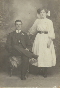 Photograph - HUSBAND AND WIFE, early 1900's