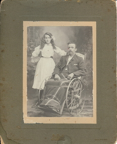 Photograph - FATHER AND DAUGHTER PORTRAIT, 1900 - 1912 ?