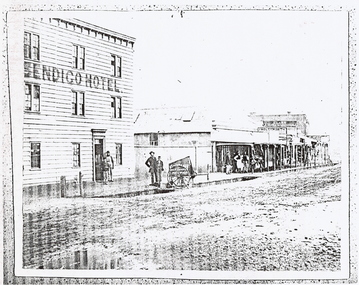 Photograph - BENDIGO HOTEL C 1861, 1861 ?