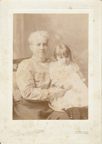 Photograph - MOTHER AND CHILD, C 1900