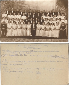 Photograph - GOLDEN SQUARE METHODIST CHOIR, 1940's - 50's